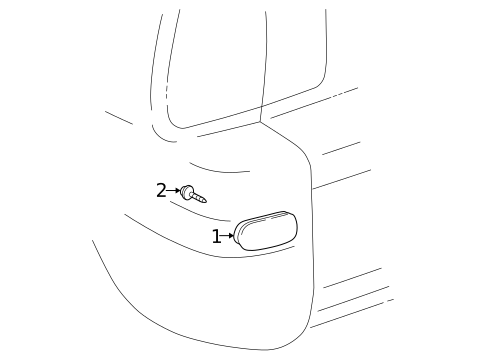 Rear Reflector for 1997 Toyota RAV4 #0