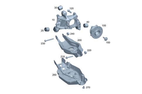 Rear Axle Suspension for 2023 Mercedes-Benz EQB 350 #0