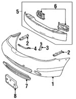 F8RZ17757HA - Body: Bumper Cover for FORD Image