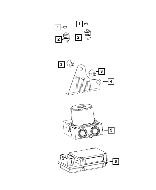 5170930AB - Electrical: Abs Control Mounting Kit for Mopar Image