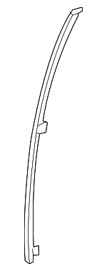 72771TG7A32 - : 2019-2021 Honda Sash L Rear Door Quarter for Honda: Passport, Pilot Image