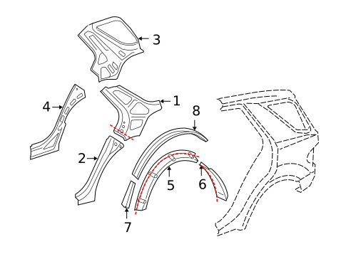 Inner Structure for 2010 Mercedes-Benz ML450 #0