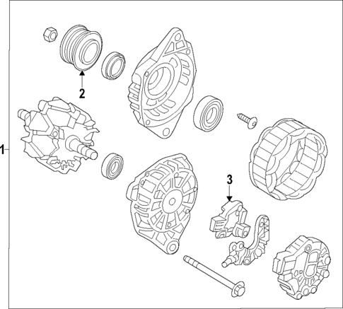 Alternator for 2019 Hyundai Veloster #1