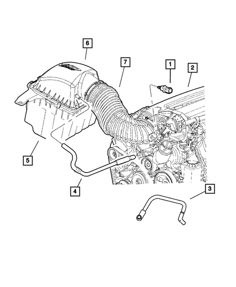 Crankcase Ventilation for 2006 Dodge Ram 1500 #0