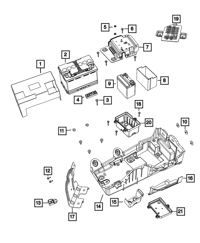 6512686AA - Electrical: Hex Nut And Washer for Mopar Image image