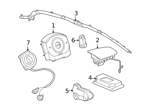 Air Bag Components for 2008 Chevrolet Cobalt #0