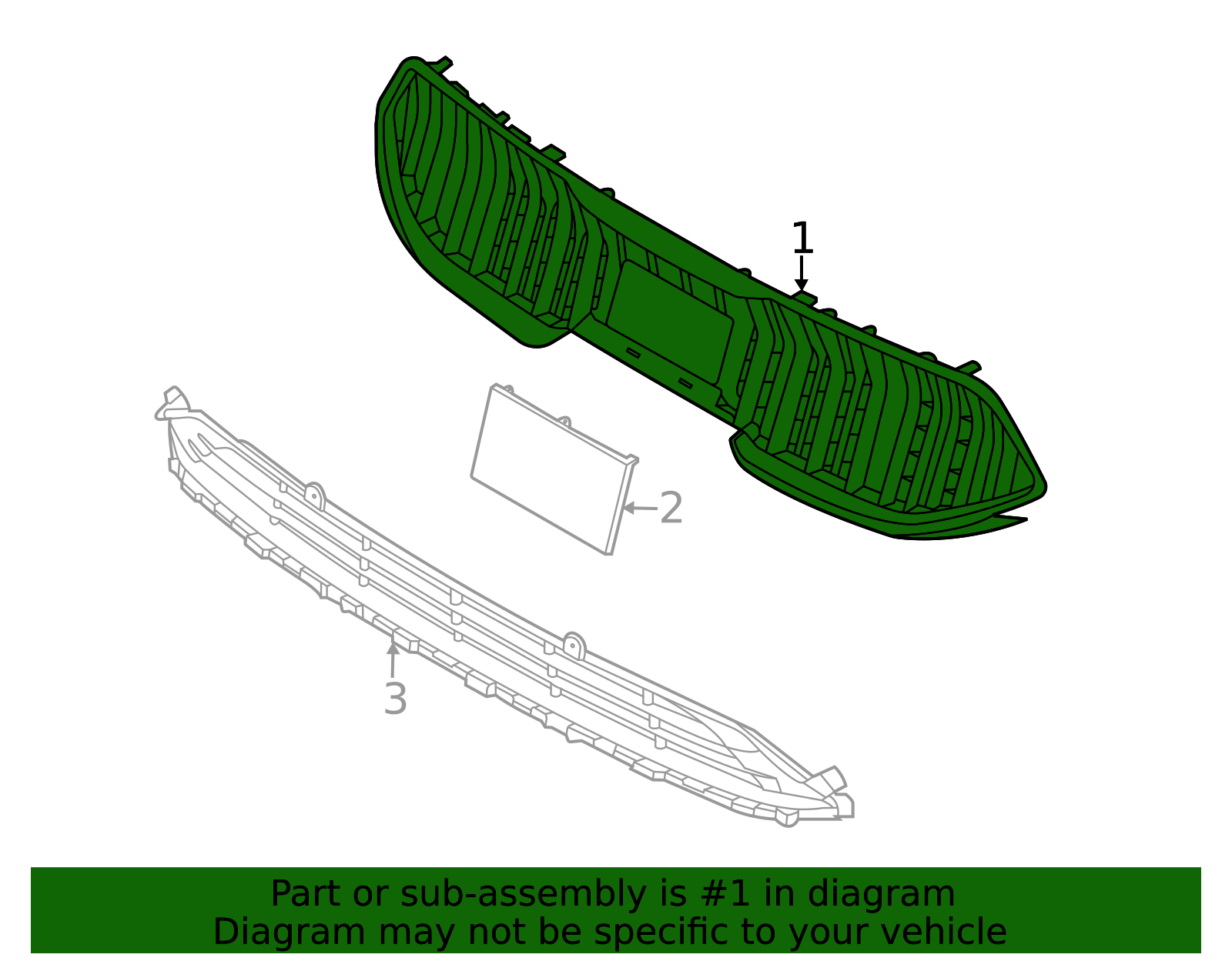 863A0-F6520 - Upper Grille 2020 Kia Cadenza | Kia.Parts Store