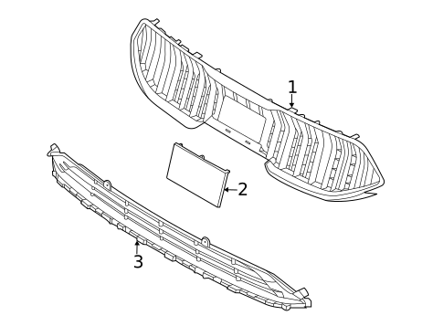 Grille & Components for 2020 Kia Cadenza #0