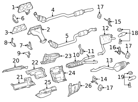 Exhaust Manifold for 2013 Mercedes-Benz E 350 #0
