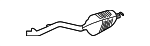 2044908159 - Exhaust: Exhaust Muffler for Mercedes-Benz Image