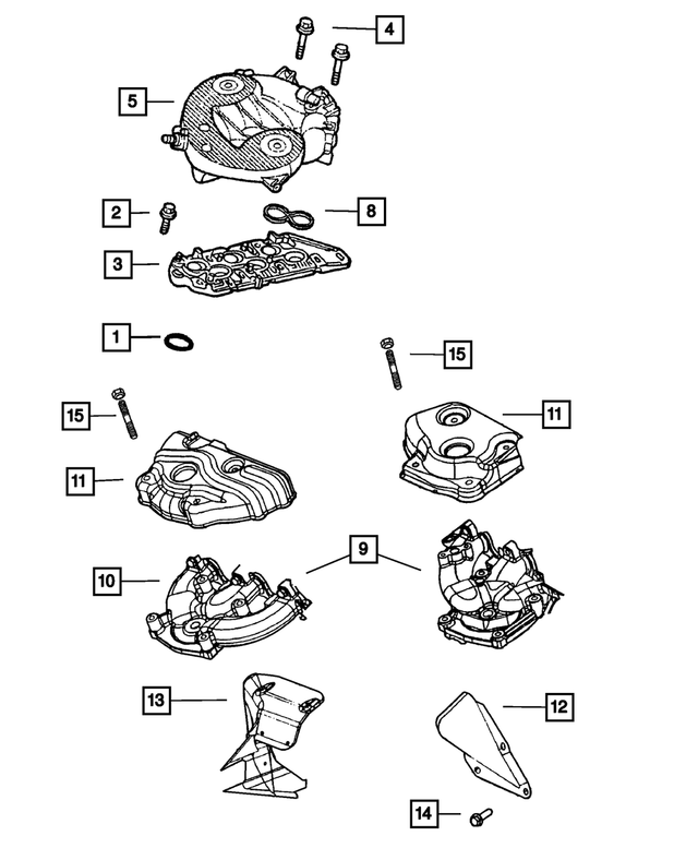 4792596AJ - : Intake Manifold Plenum for Mopar Image