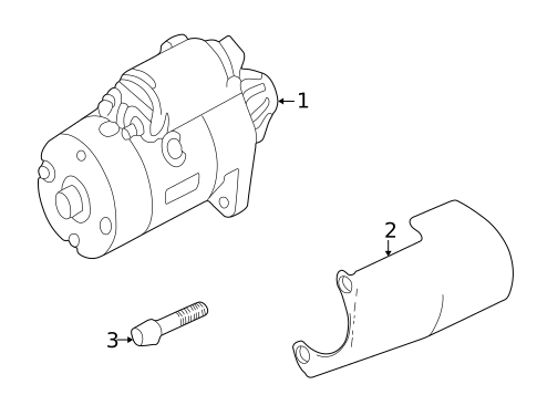 Starter for 2002 Mitsubishi Montero #1