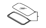 65430AL01A - : Sunroof Glass for Subaru Image