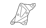 4KE121224D - HVAC: Heating Unit Bracket for Audi Image