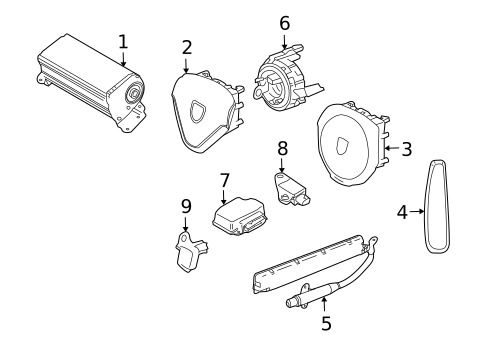 Air Bag System for 2012 Porsche Boxster #1