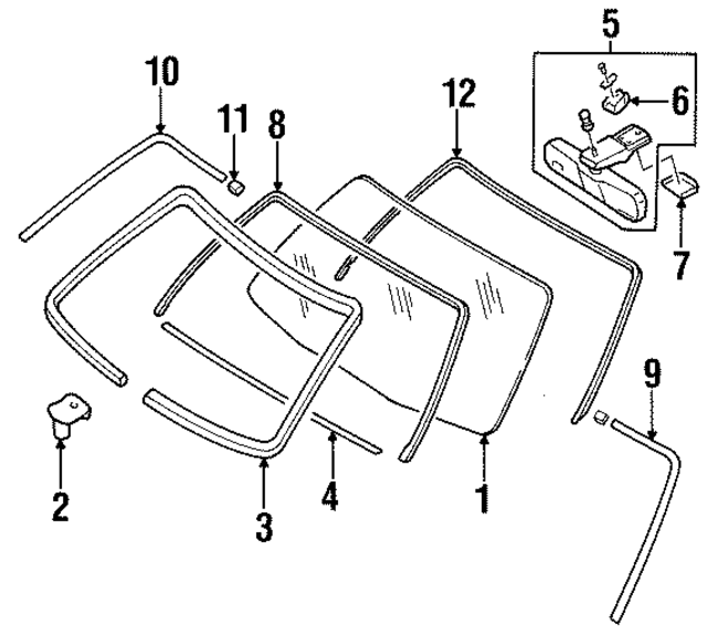963216P200 - Body: Mirror Inside for Infiniti Image