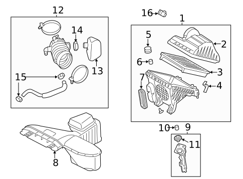 Air Intake for 2013 Hyundai Azera #0