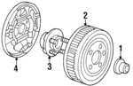 E6DZ2212B - Brakes: Backing Plate for Ford: Taurus | Mercury: Sable Image