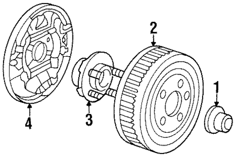 Rear Brakes for 1992 Ford Taurus #1