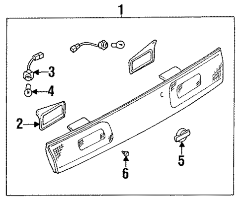 Backup Lamps for 1996 Nissan 240SX #0