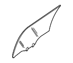 82301JA000 - Body: Movable Glass for Nissan Image