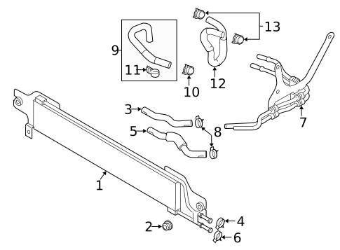 Trans Oil Cooler for 2011 Mazda CX-7 #0