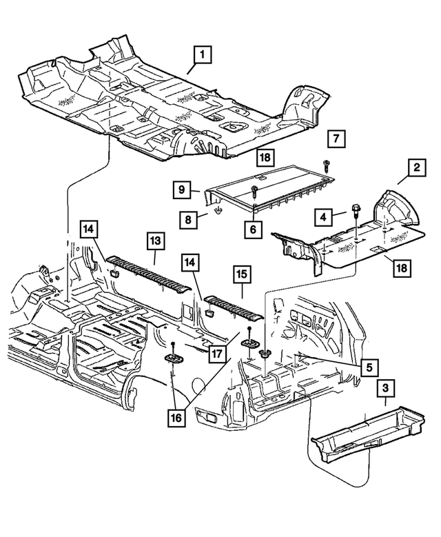 6505621AA - Interior Trim: Push In Nut for Mopar Image