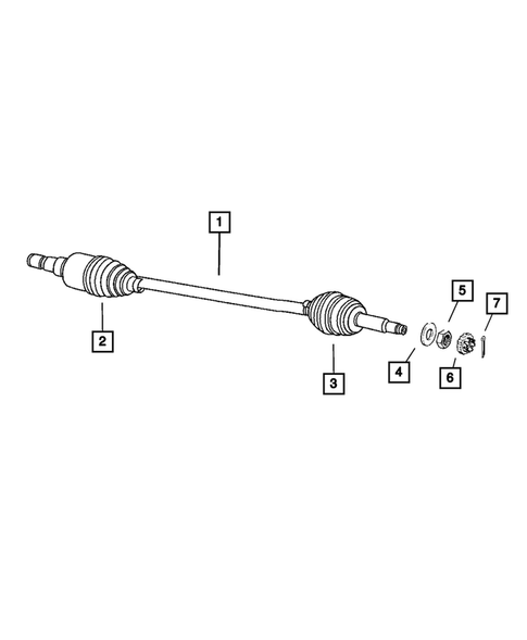 Rear Axle Shafts for 2006 Chrysler Pacifica #0