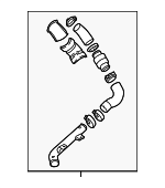 282502B710 - Cooling System: Pipe Assembly for Kia: Forte Koup, Forte5, Optima Image