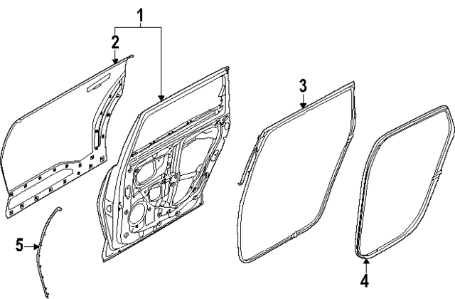 77004DO000 - : Door Shell for Kia Image