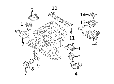 Engine & Trans Mounting for 2011 Audi A6 Quattro #0