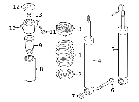 Suspension, Springs & Related Components for 2025 Audi A5 Sportback #0