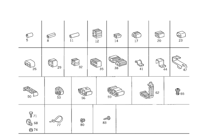 2019950065 - Springs, Suspension and Hydraulics: Clamp for Mercedes-Benz: 300SL, 500SL, 600SL Image image