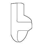 10407023 - Body: Locator for Buick: Terraza | Chevrolet: Express 1500, Express 2500, Express 3500, P30, Uplander, Venture | GMC: Savana 1500, Savana 2500, Savana 3500 | Oldsmobile: Silhouette | Pontiac: Montana, Trans Sport Image