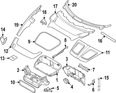 Interior Trim - Front Structure for 2023 Porsche 911 #0