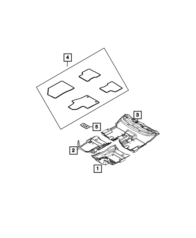 7MT47U00AA - Interior Trim: Front Floor Carpet for Mopar Image