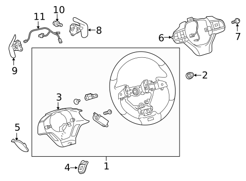 Steering Wheel & Trim for 2020 Lexus LX570 #0