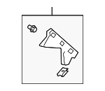 86614G3000 - Body: Side Bracket for Hyundai: Elantra GT Image