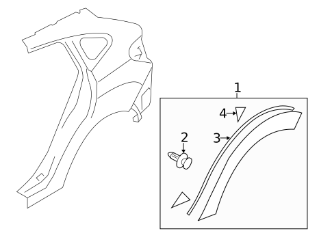 Exterior Trim - Quarter Panel for 2017 Subaru Crosstrek #0