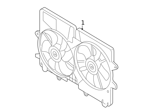 Cooling Fan for 2009 Mazda Tribute #0