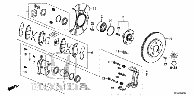Front Brake for 2020 Honda Civic #0
