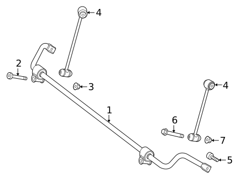 Stabilizer Bar & Components for 2022 Mercedes-Benz GLE 450 SUV #2