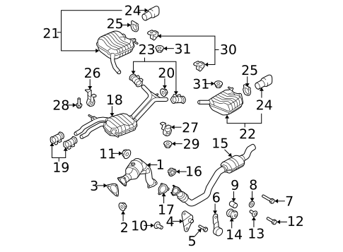 Exhaust Components for 2009 Audi S5 #0