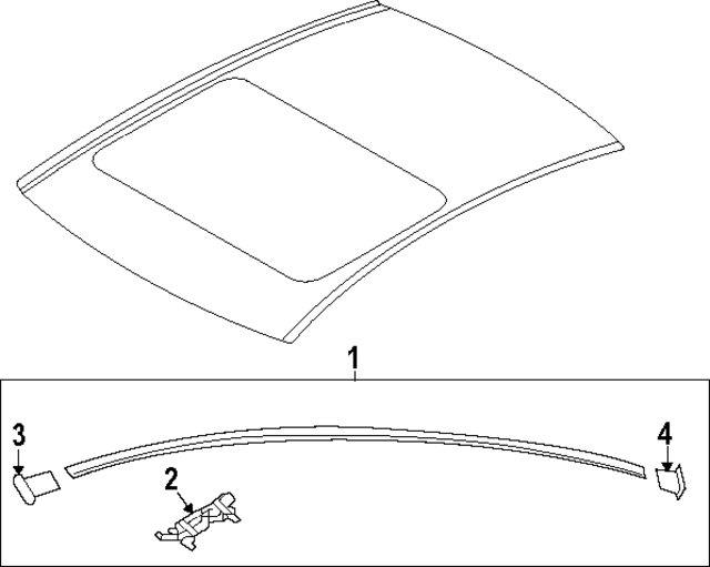 87240KL100 - : Roof Molding for Hyundai Image