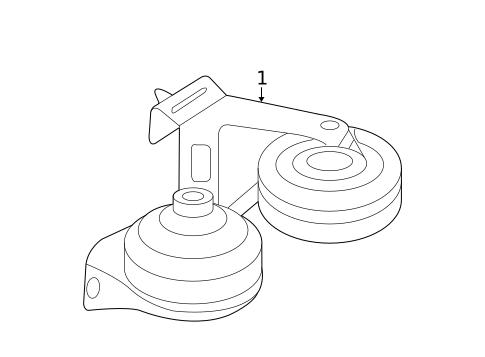 Horn for 2007 Ford Fusion #0