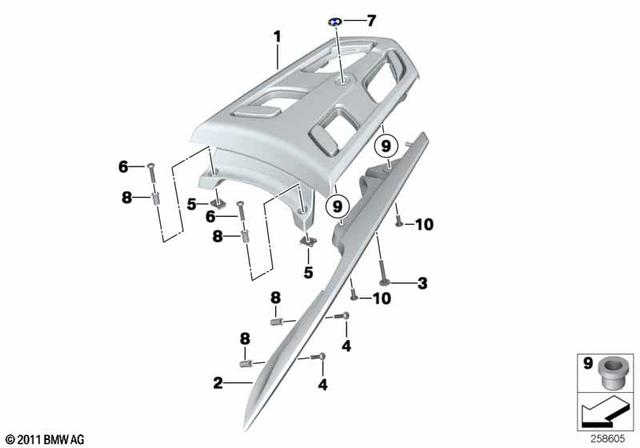 51142308800 - Instruments: Badge - D=21mm for BMW-Motorrad Image