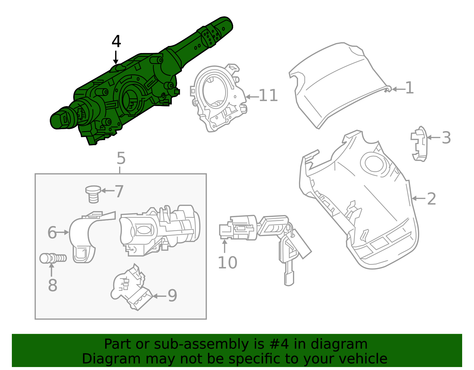 8600A468 - Multi-Function Switch 2014-2021 Mitsubishi | Mitsubishi