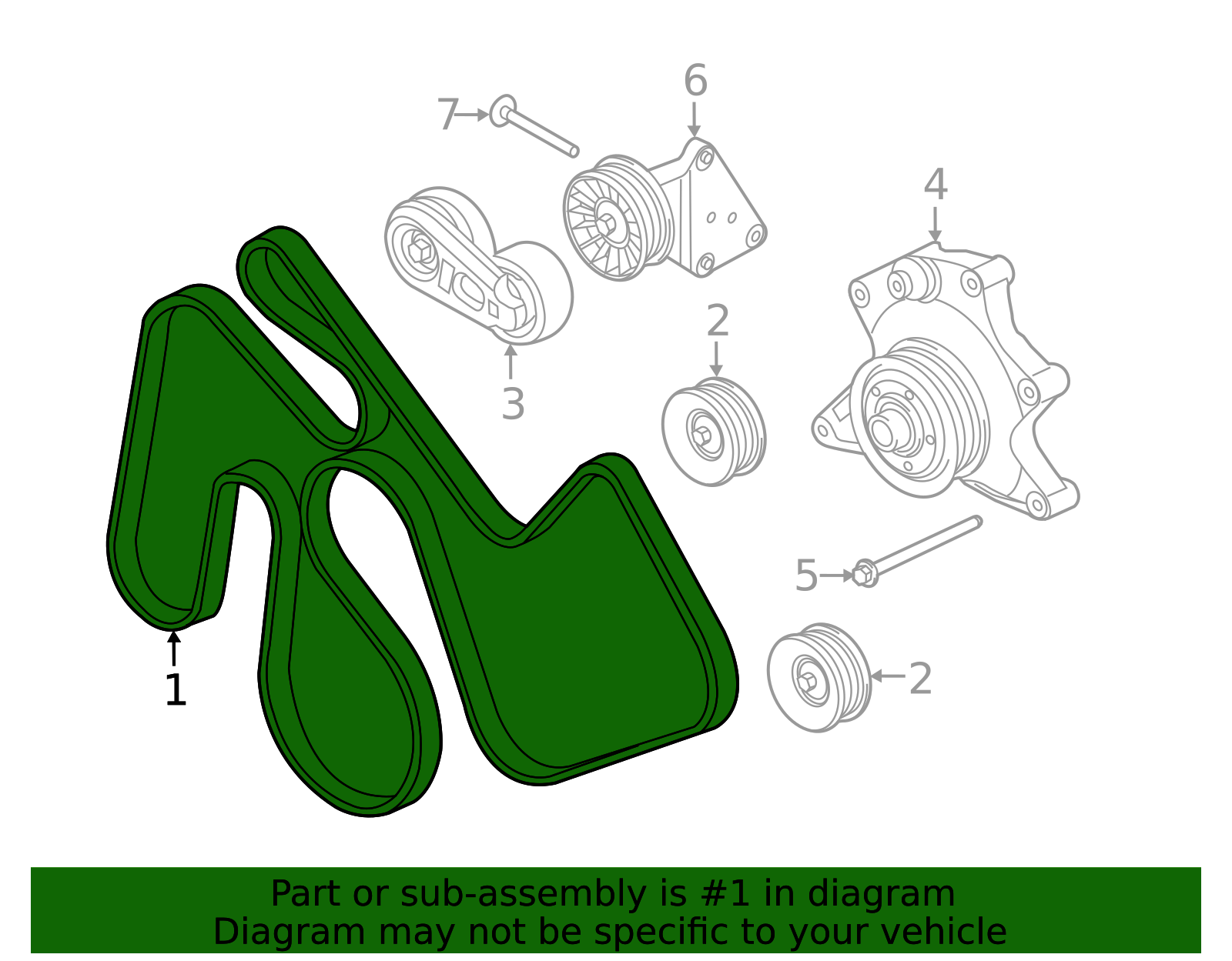 2011-2019 Ford Serpentine Belt BC3Z-8620-B | TascaParts.com
