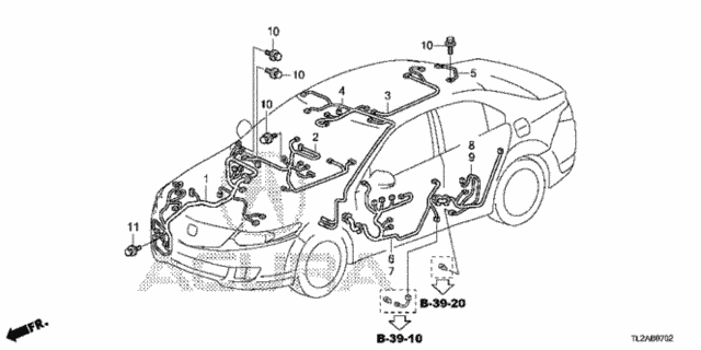 Wire Harness (3) for 2013 Acura TSX #0