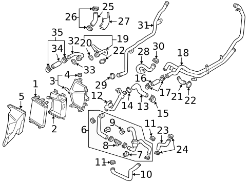 Hoses & Pipes for 2012 Audi A8 Quattro #1